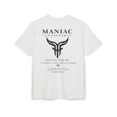 Maniac Forever logo tee | Oversized T-Shirt, Trainer Gym Shirt