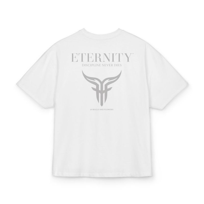 Eternity Minimal Logo T-Shirt | Monochrome Serif Typography Eternity Minimal Logo T-Shirt | Monochrome Serif Typography