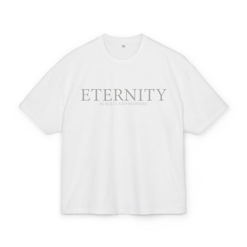 Eternity Minimal Logo T-Shirt | Monochrome Serif Typography Eternity Minimal Logo T-Shirt | Monochrome Serif Typography