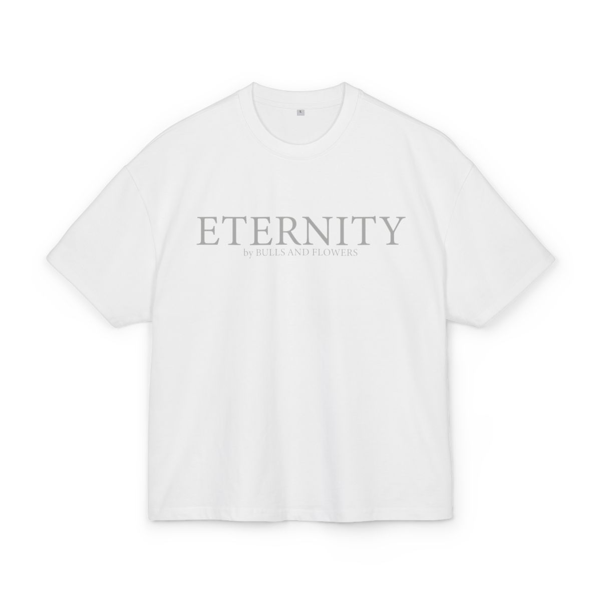 Eternity Minimal Logo T-Shirt | Monochrome Serif Typography Eternity Minimal Logo T-Shirt | Monochrome Serif Typography