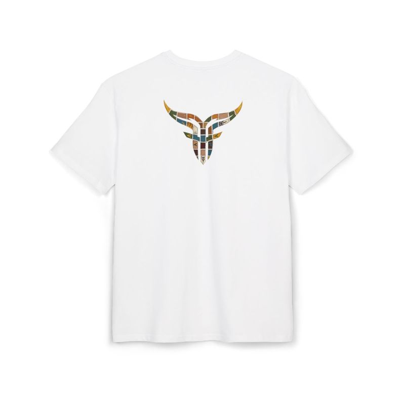 Bulls and Flowers Vintage Mosaic Graphic Tee Bulls and Flowers Vintage Mosaic Graphic Tee