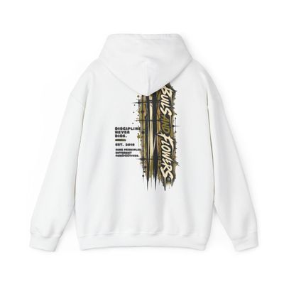 Bulls and Flowers Premium 7 Distressed Compass Skull Hooded Sweatshirt | Grunge Nautical Graphic