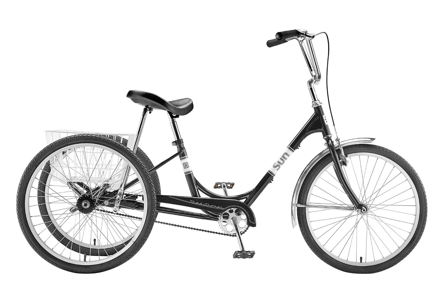 Black Miami Sun Trike, Traditional 24, Single Speed [BOXED]