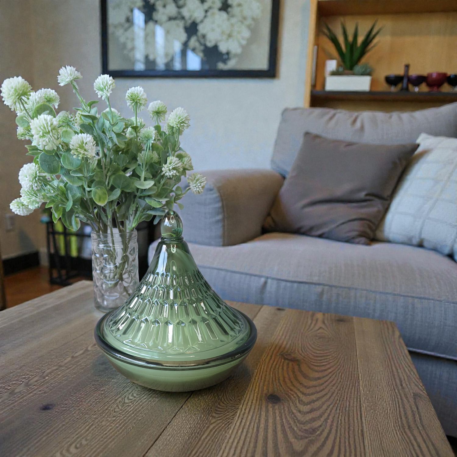 Embossed Tagine Glass Candle Embossed Tagine Glass Candle