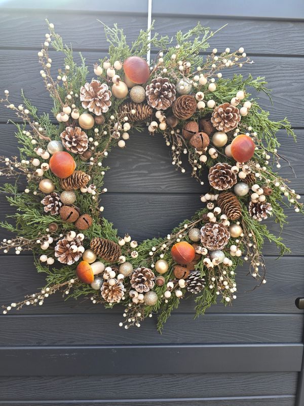 Luxury Real Touch Christmas Wreath