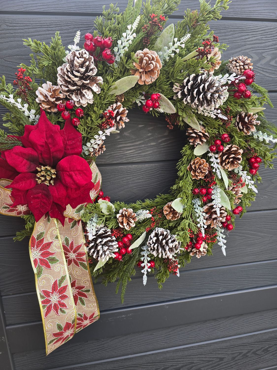 Luxury Real Touch Christmas Wreath