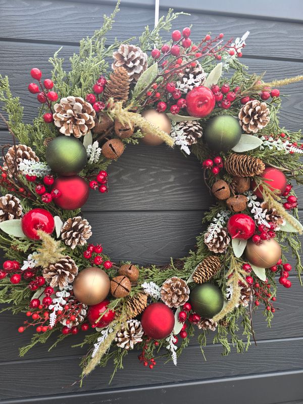 Luxury Real Touch Festive Wreath