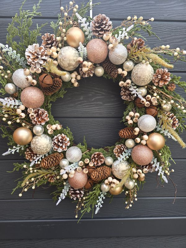 Luxury Real Touch Christmas Wreath