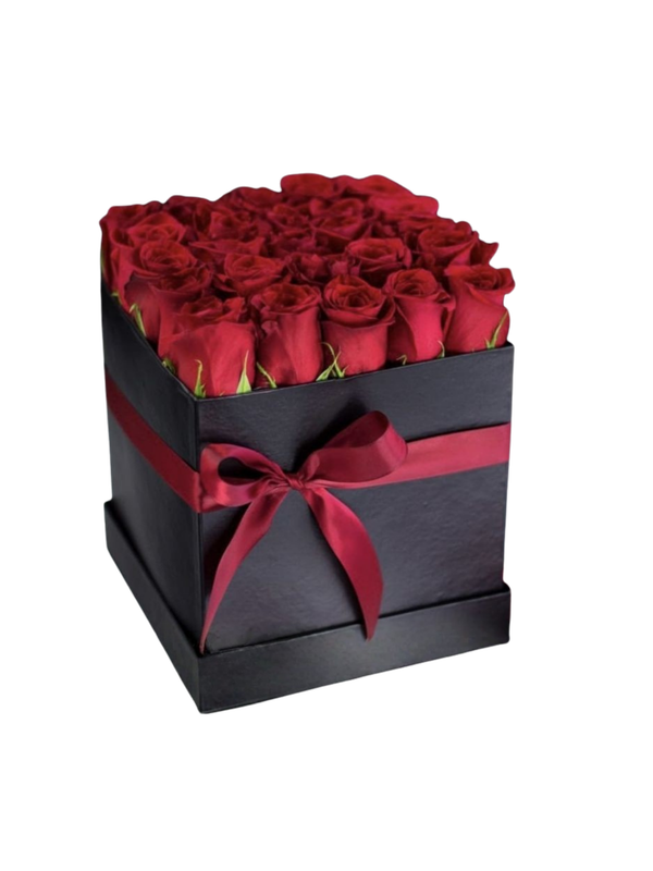 Square Flower Box Arrangement – Modern Luxury Floral Design