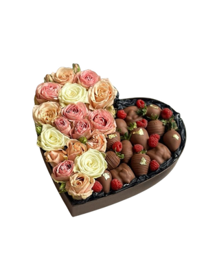 Luxury Flower & Chocolate Box Gift Arrangement Luxury Flower & Chocolate Box Gift Arrangement