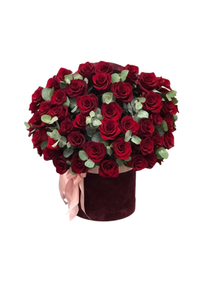 25 Red Roses with Eucalyptus Flower Arrangement 25 Red Roses with Eucalyptus Flower Arrangement