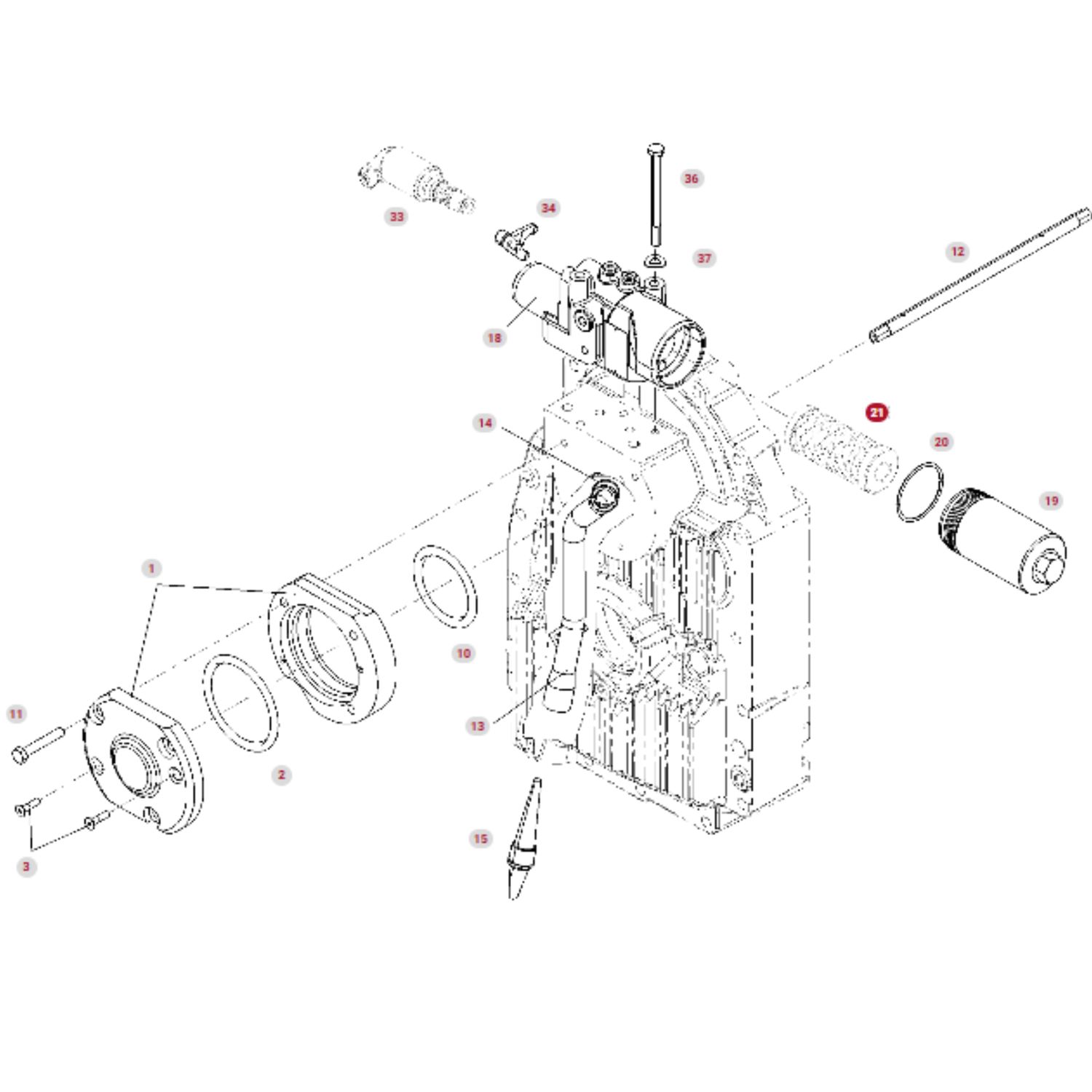 Filtr hydrauliki wkład przedni WOM 716150200160 pasujący do Fendt