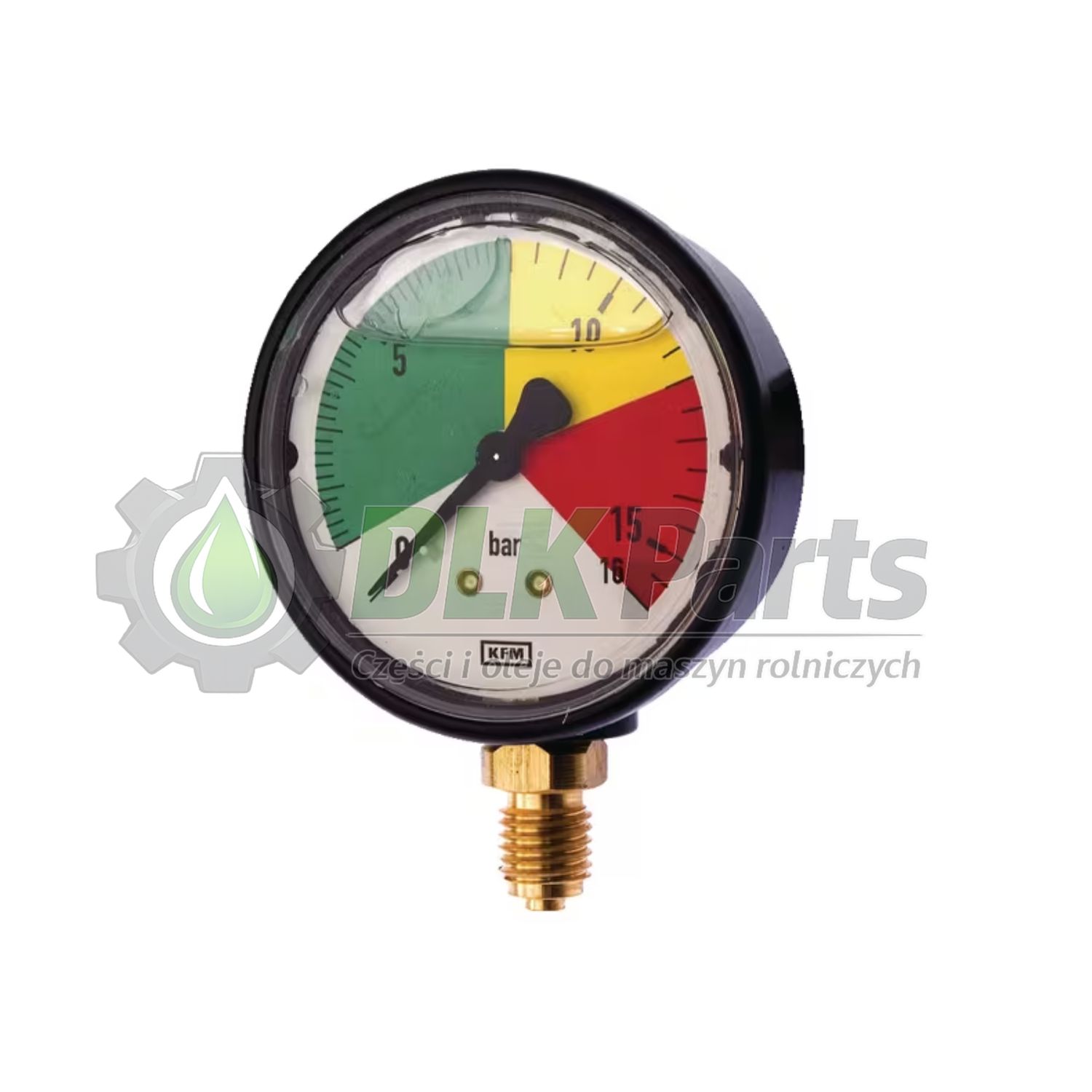 Manometr glicerynowy, 16 bar przyłącze dolne M12x1.5