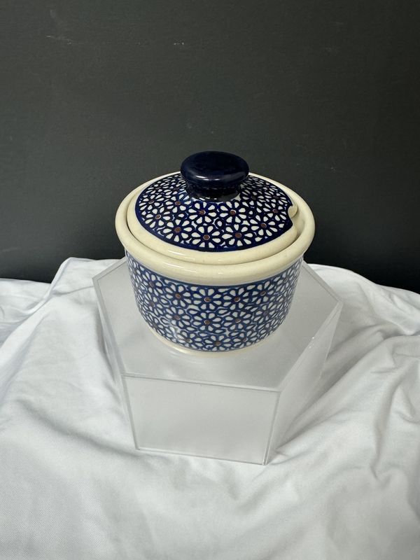 4" Round Sugar Bowl (Ditsy Daisies)