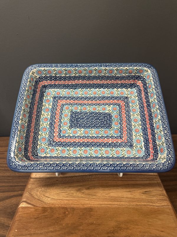 10.25in x 12.5in rectangular baking dish (Daisy Waves)