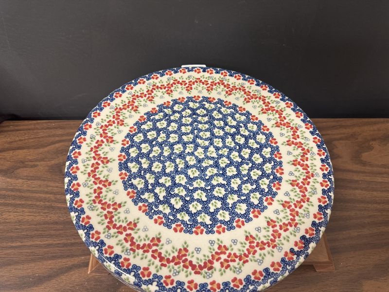 12.75in round chip&amp;dip platter (ring around the rosie)