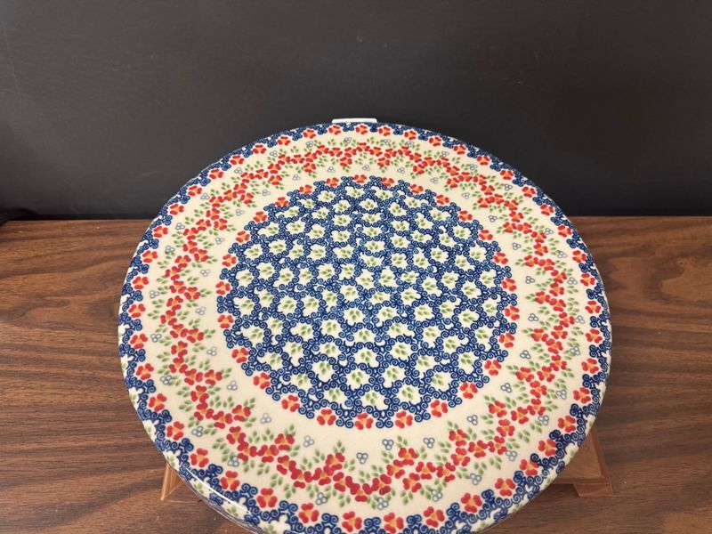 12.75in round chip&amp;dip platter (ring around the rosie)