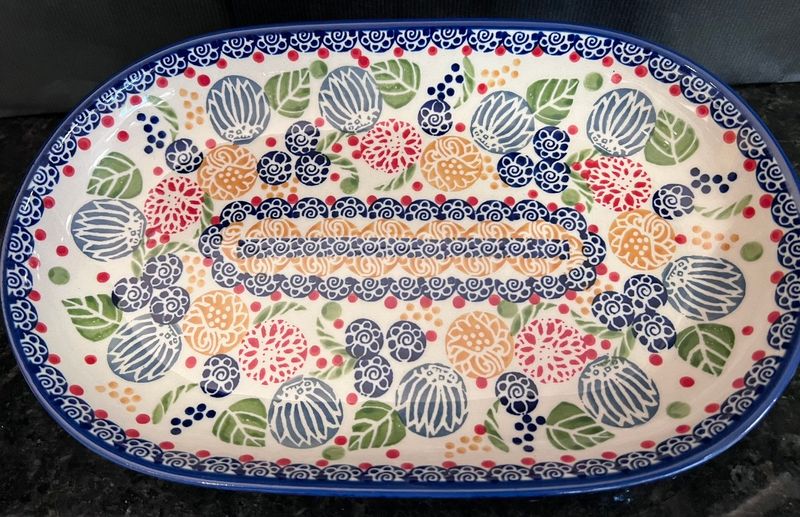 7x11" oval roaster (balloon flower)