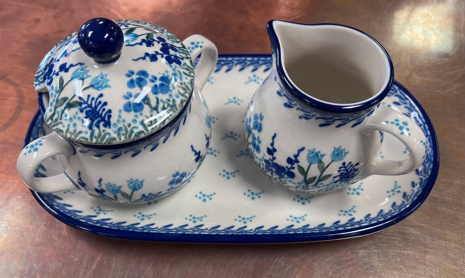 Creamer and Sugar w/Tray