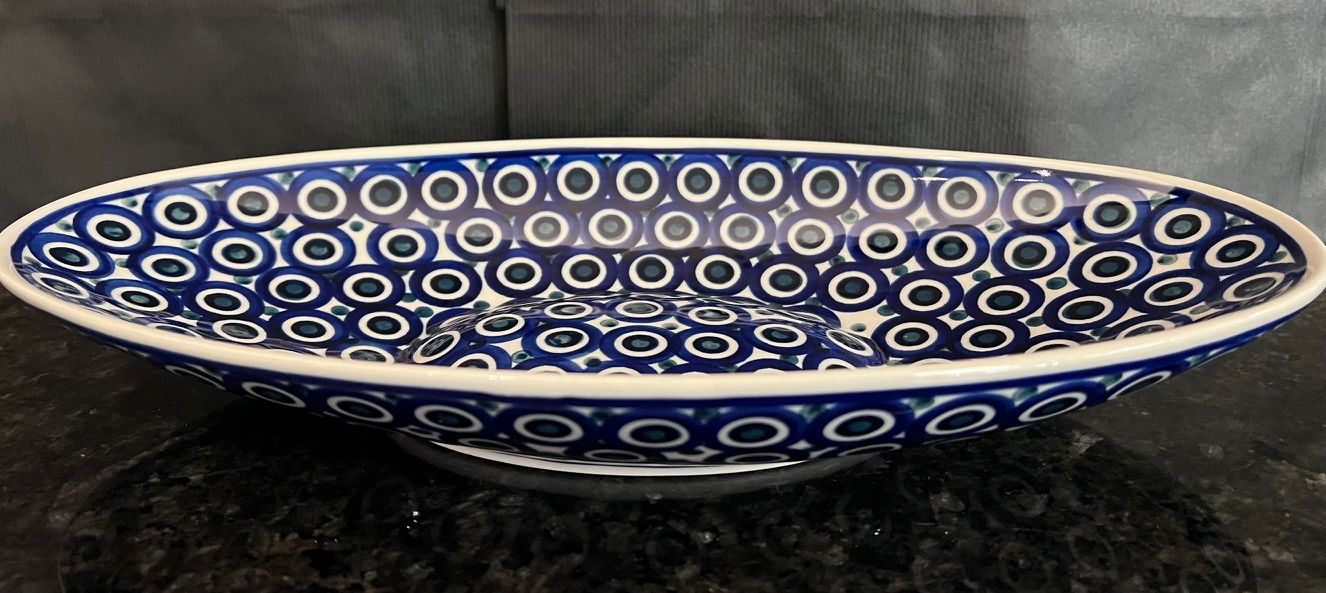 Small Oblong Serving Bowl (eyes wide open)
