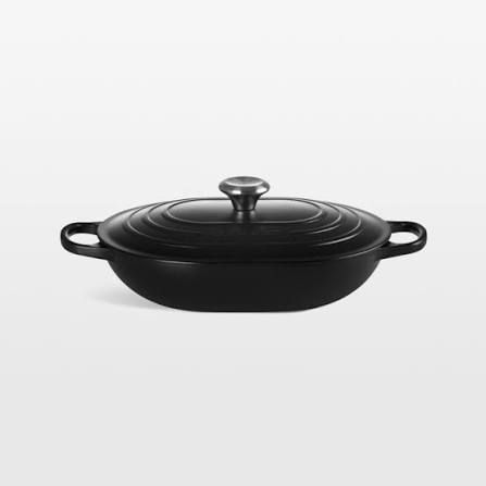 Signature Oval Oven 3.75Qt (matte black) (licorice)