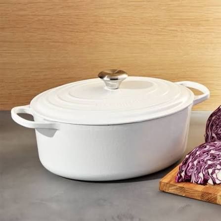 8qt  Signature Oval Oven - White