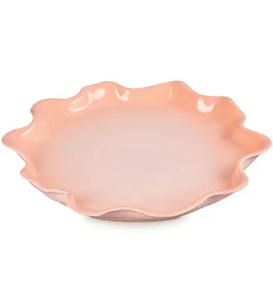 14" Ruffle/ Iris Platter (Peche)