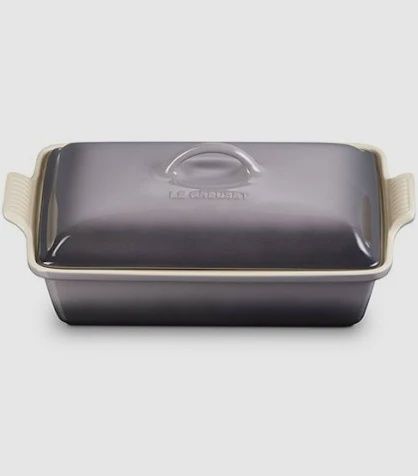 4 qt. rectangular dish w lid (flint)