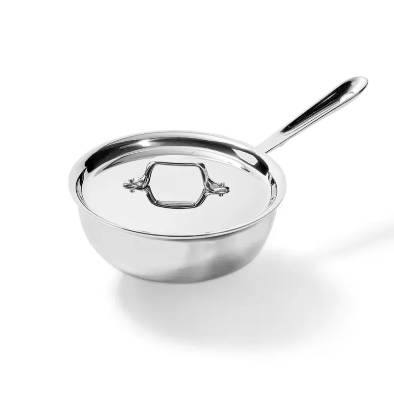 D3 SS 2 qt. Saucier w/ Lid
