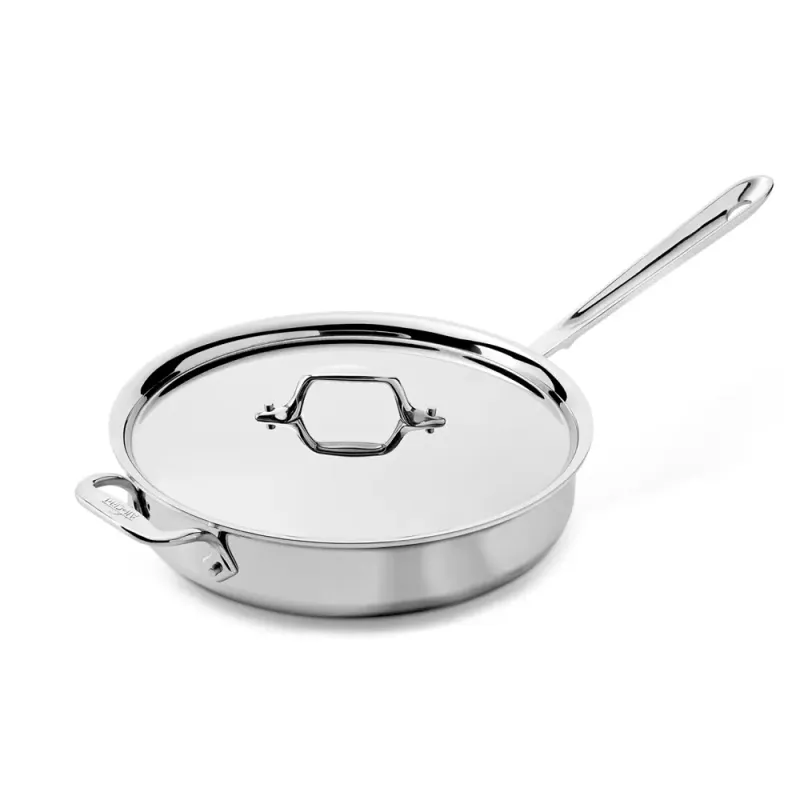 D3 SS 3 qt Saute Pan w/ Lid