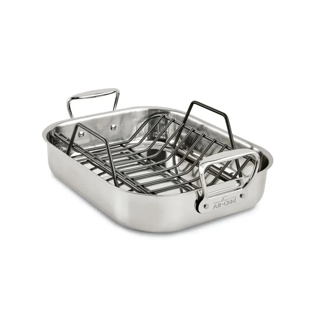 11x14" Stainless Steel Roaster w/ Rack