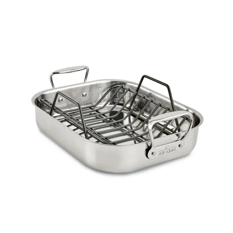 11x14" Stainless Steel Roaster w/ Rack