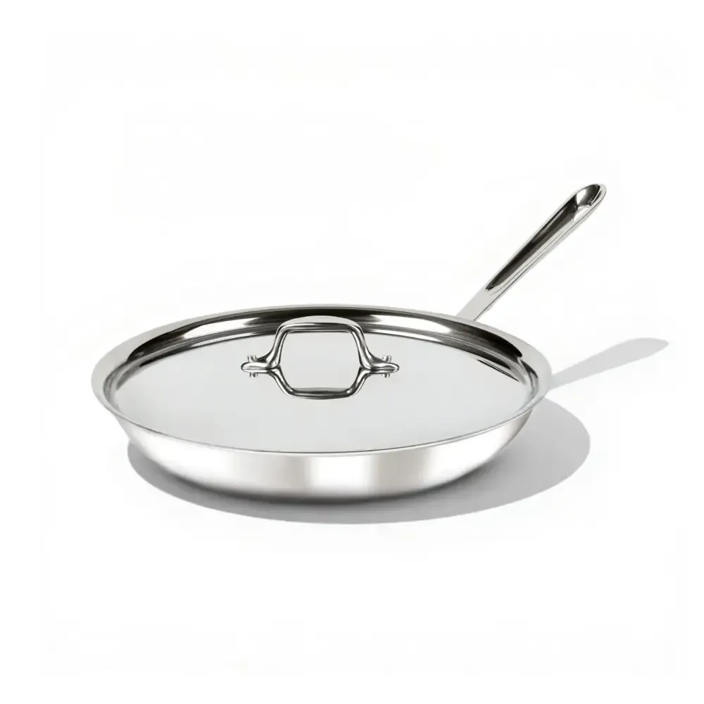 D3 SS 12in Fry Pan w/ Lid