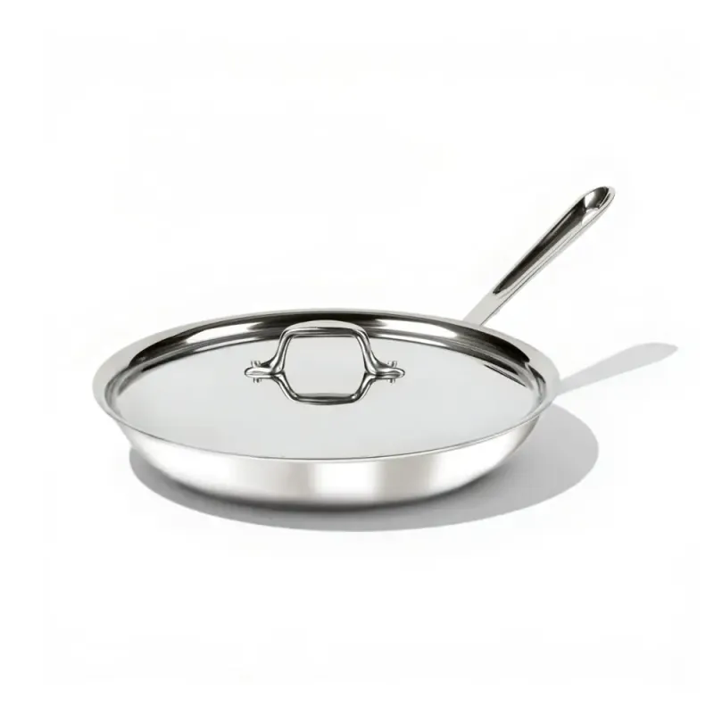 D3 SS 12in Fry Pan w/ Lid