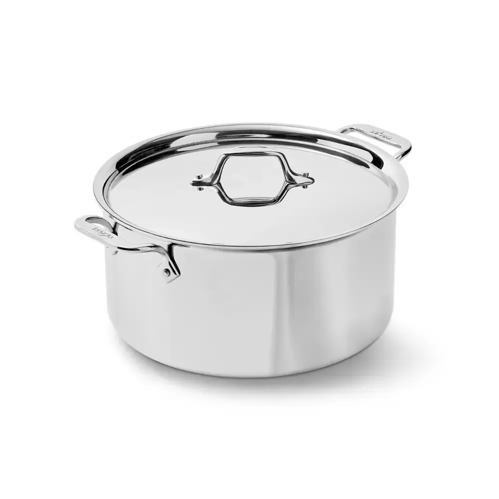 D3 SS 8Qt Stockpot w/ Lid