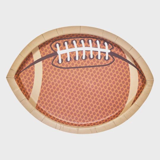 Football Die Cut Salad Plate