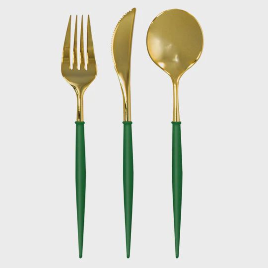 Bella Cutlery Gold-Evergreen-24pk