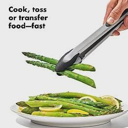 2 piece tongs set with nylon heads
