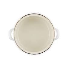 3.8 qt Traditional Stockpot  White /Signature Gold