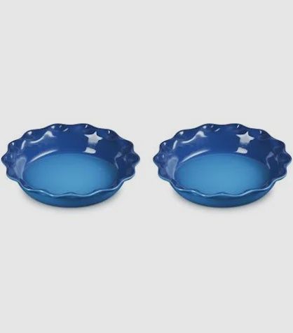 Set of 2 Heritage Fluted Pie Dish- marseille