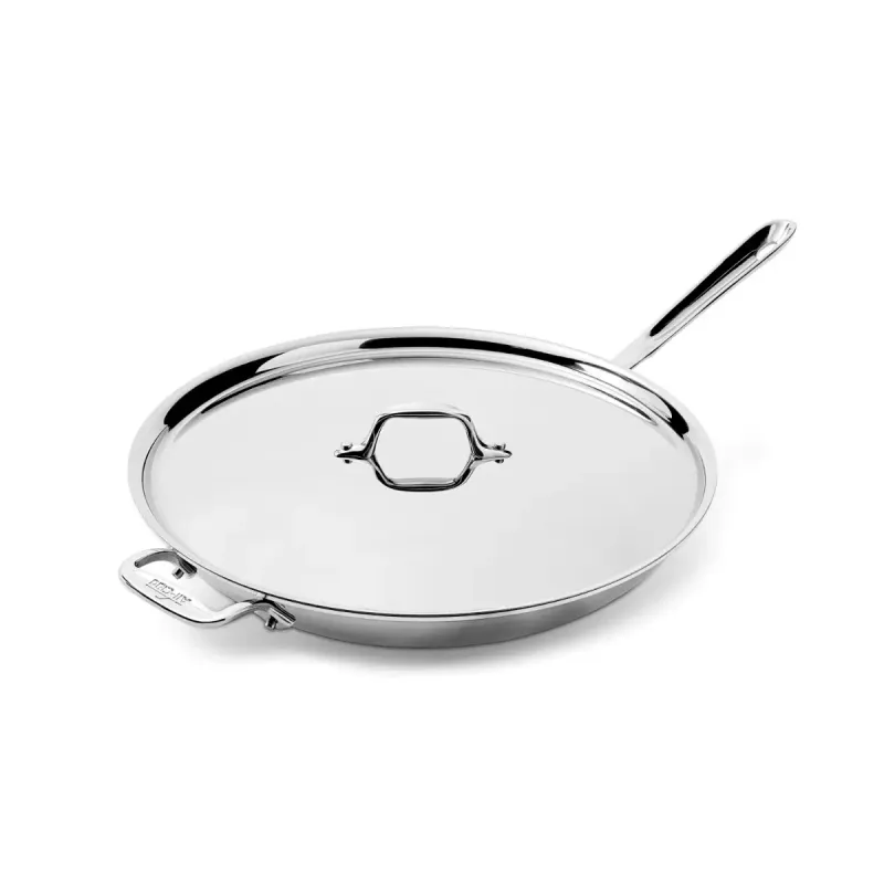 D3 SS 14" Fry Pan w/ Lid