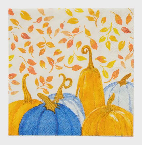 Cocktail napkin- Harvest Blue