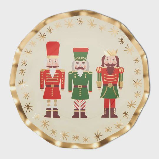 Scalloped Salad Plate- Nutcracker