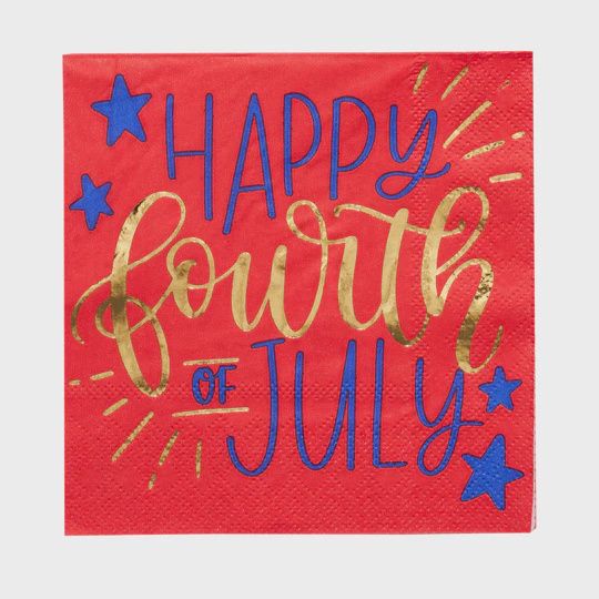 Cocktail Napkin - Modern Patriotic