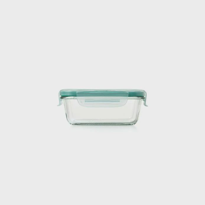 1.6 Cup Smart Seal Glass Rectangle Container