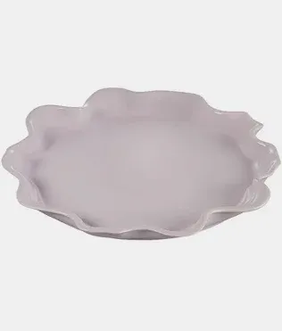 14" Ruffle/ Iris Platter (Shallot)