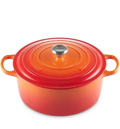 9 qt.  Signature dutch oven (flame)