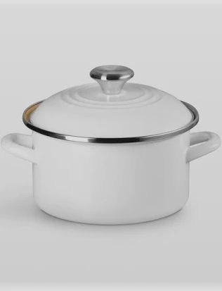 3.8 qt Traditional Stock Pot - White