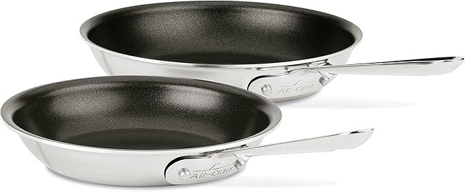 D3 SS NS 8&amp;10" Fry Pans