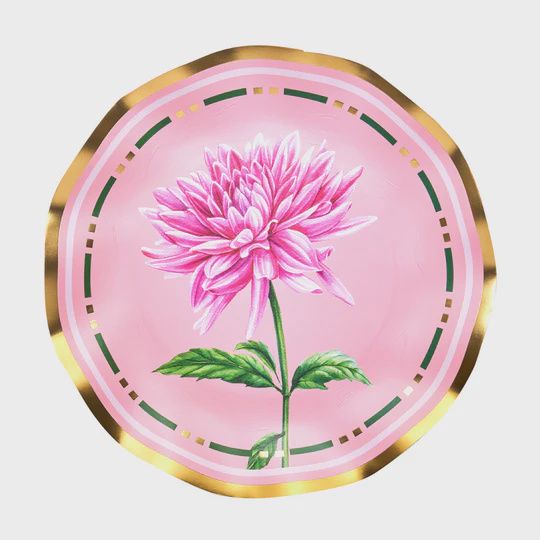 Dahlia Garden Salad Plate